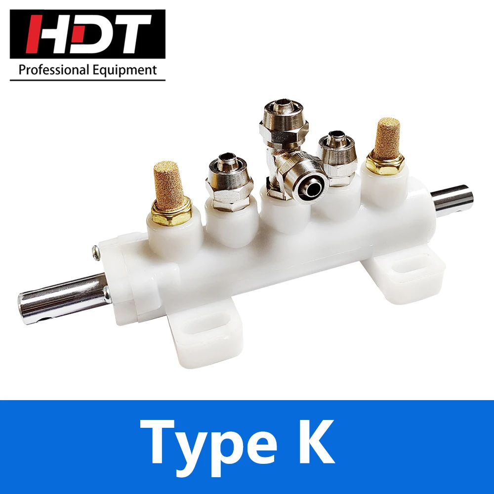 Detalhe 2 de Válvula solenoide Foot Pedal Five-way Air Valve Tire Bead Pneumatic Accessories for Tyre Changer Machine Pneumática