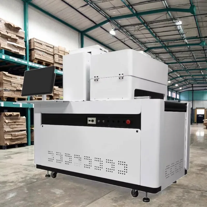 Industrial Single Pass Flatbed Printer Egg Carton Fast Food Box 3-Side Simultaneous Printing New Inkjet Printer Roll-to-Roll