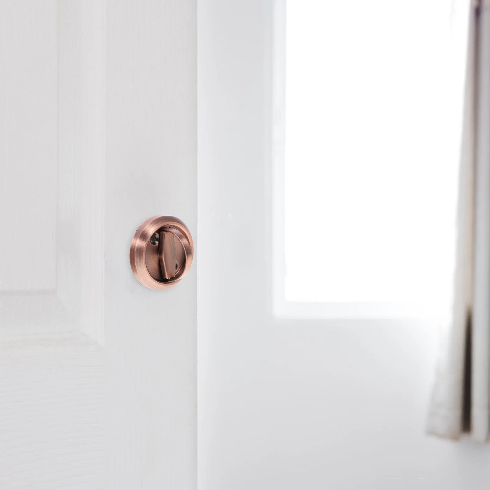 1pc Stainless Steel Double-Sided Lock Concealed Pull Handle For Door Flush Mount Hidden Furniture Handle Sliding Lock