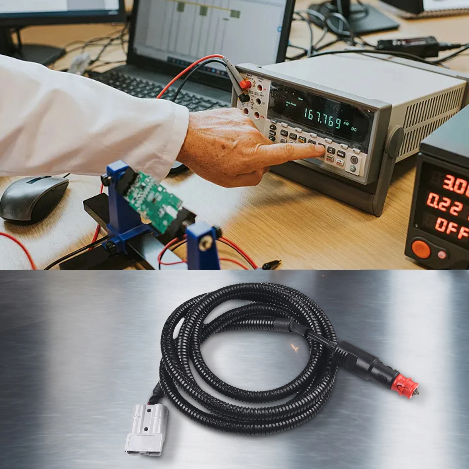 50AMP Connector Without Sheath for versatile Connectivity Easy To Install 2 M Length Demanding Conditions 50AMP