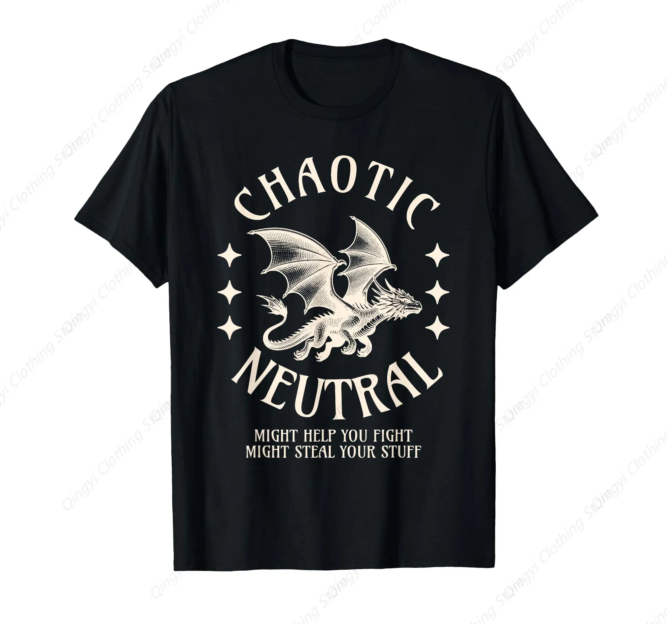 

Chaotic Neutral Alignment Funny Roleplaying Character T-Shirt