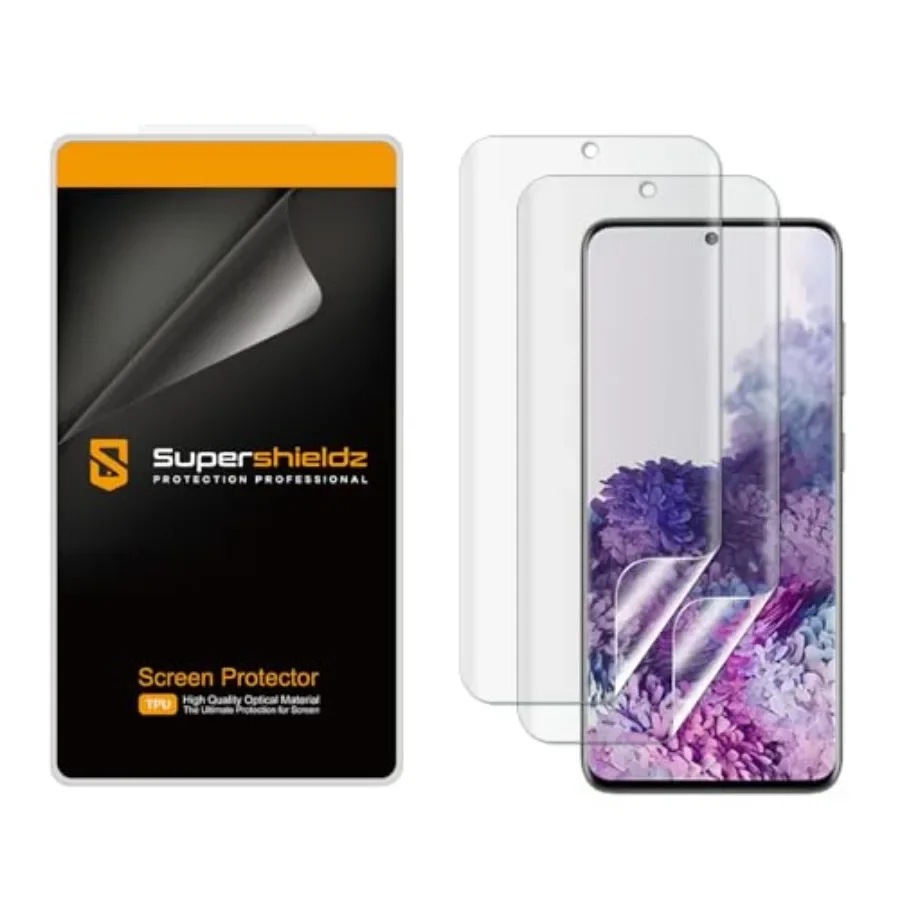 2 Pack Designed for Samsung Galaxy S20 5G/ S20 5G UW Screen Protector, High Definition Clear Shield (TPU)