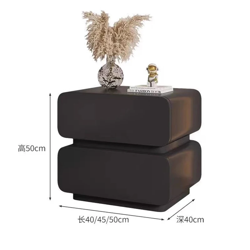 Comfortable Drawers Bedroom Bedside Table Round Auxiliary Mini Tables Bed Headboard End Cabinets Living Room Mesitas De Noche image 6