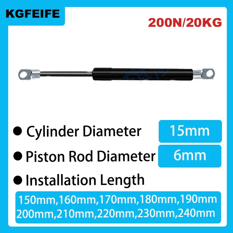 

1PC 150mm-240mm 20kg/200N Car hydraulic Lift Support Gas Strut Hydraulic Spring Hinge Kitchen Cupboard Hinge Furniture Hardware