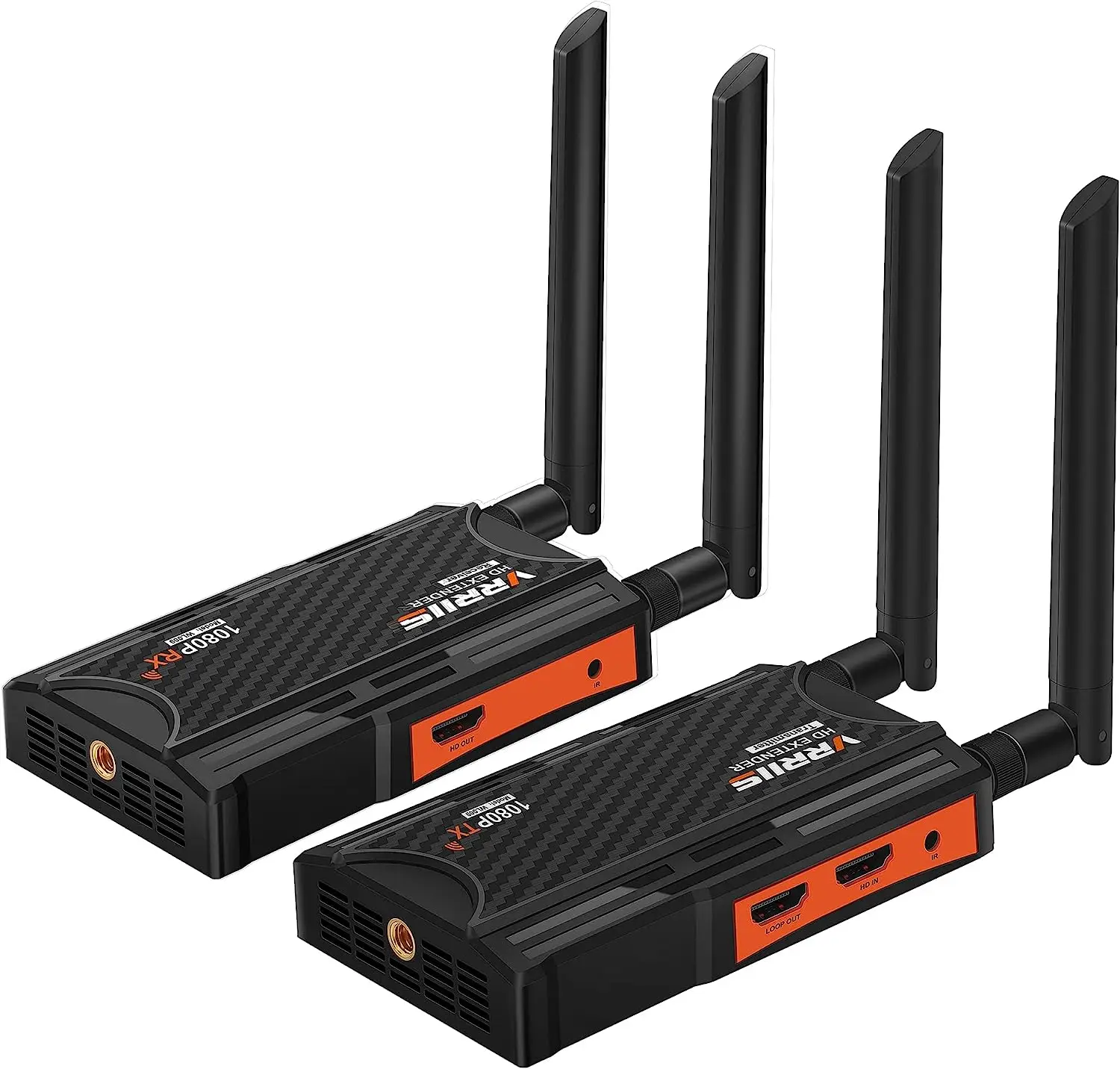 1 TX To 4 RX 5.8G Video Wireless Extender Kit 820FT/250m For Camera Video Transmit To TV OBS Live Streaming Wireless Transmitter