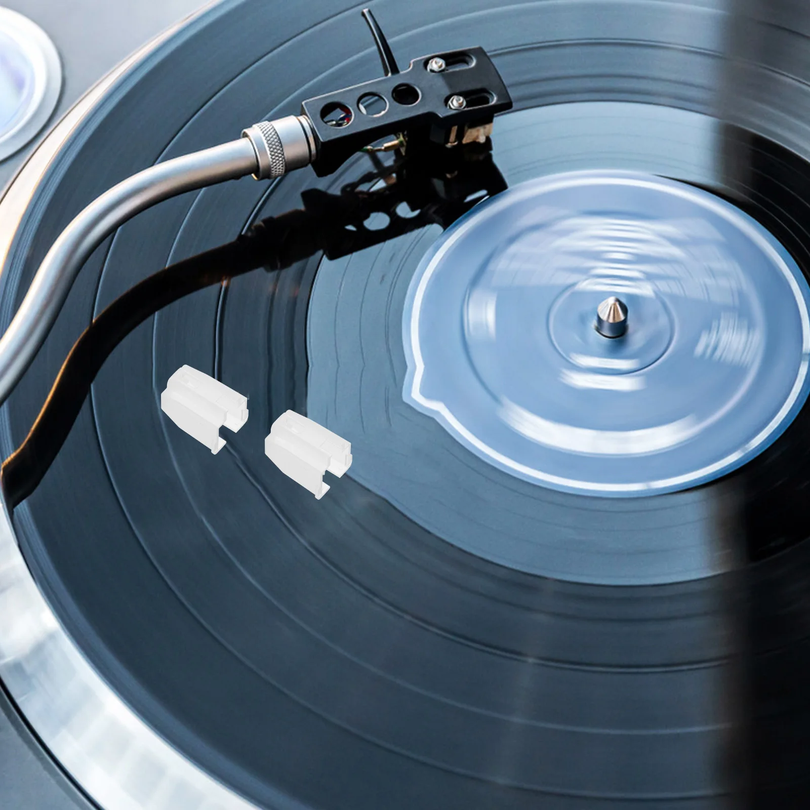 

6pcs Record Player Stylus Guard Plastic Needle Protector For Turntable Anti-Static Cover Replacement Accessory Long-Term Use