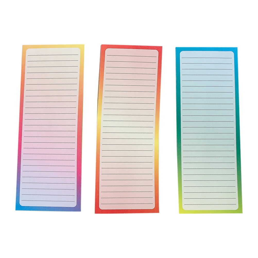 

3 Magnetic Notepads for Refrigerator Grip Fridge Notepad to Do List Grocery Planner Memo Pads Fridge Notepad