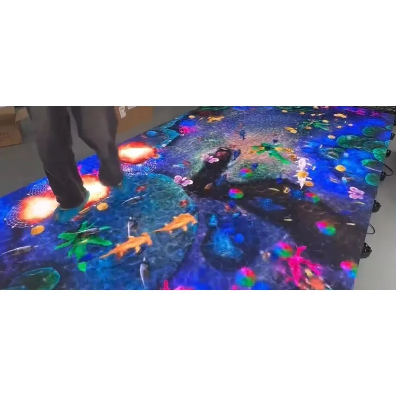 P4.81 Indoor Interactive LED Dance Floor Display Tiles Pantalla Led For Wedding Party Active Game Stage