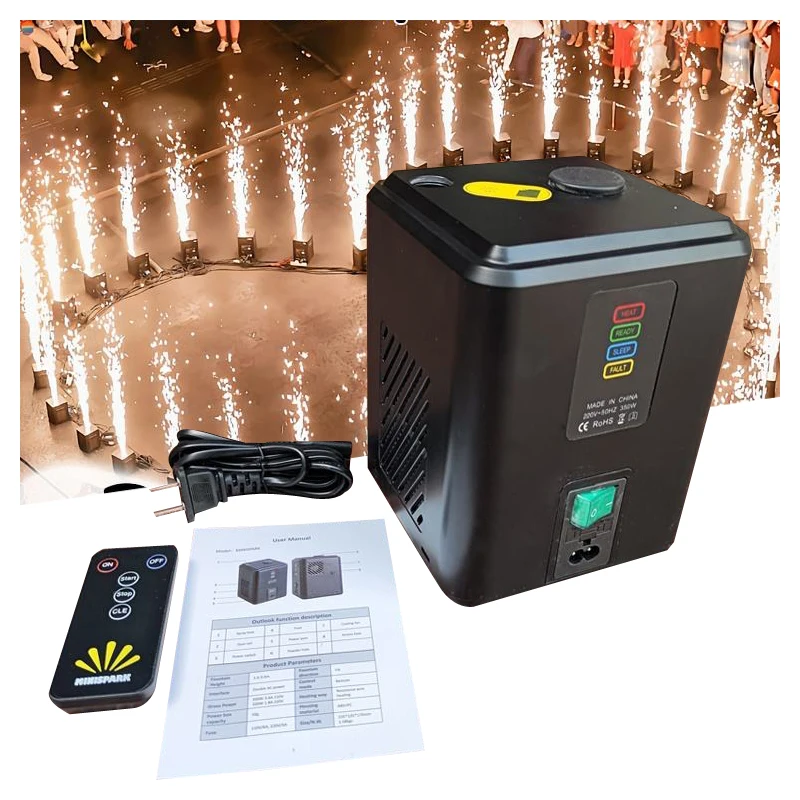 Mini 350W Remote Cold Fire works Machine for Wedding Party DJ Stgae Special Effect Equipment Cold Spark Machine