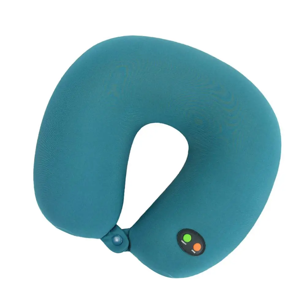 

Electric U-shaped Pillow Neck Support Pillow 6 Model Cushion for Home Office without Battries (Green)