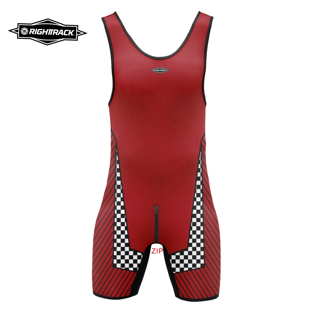 Canottiere da uomo Cerniera sul davanti sul retro Cane SexyMan Sleepwear Body RT Senza maniche Wrestling Canottiere Powerlifting monopezzo