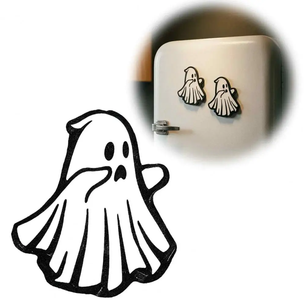 Ghost Fridge Magnets Ghost Decorative Magnet 1/2/3pcs Halloween Ghost Refrigerator Magnets 3d Printed Magnetic Fridge