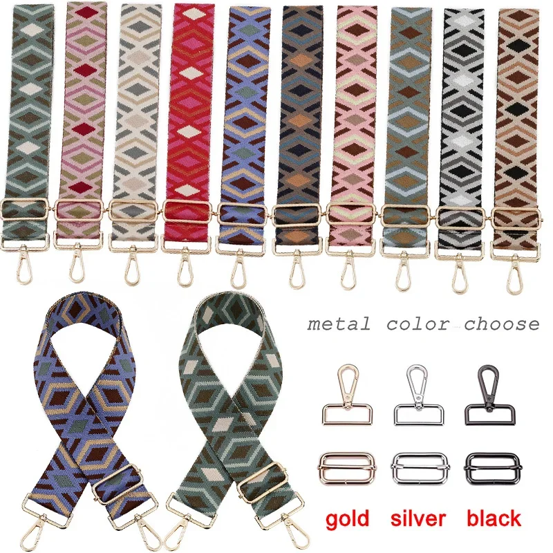 

Adjustable Bag Strap Replacement Crossbody Shoulder Handbag Wide Purse Strap Nylon Bag Chain