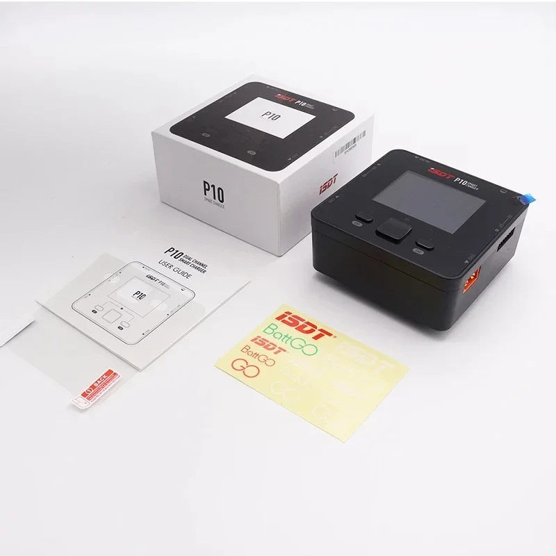 ISDT P10 LiPo-batterijbalanslader DC 250WX2 10A 400W Tweekanaals uitgang 1-6S Li-ion Levensduur NiCd NiMH LiHV PB Slimme batterij