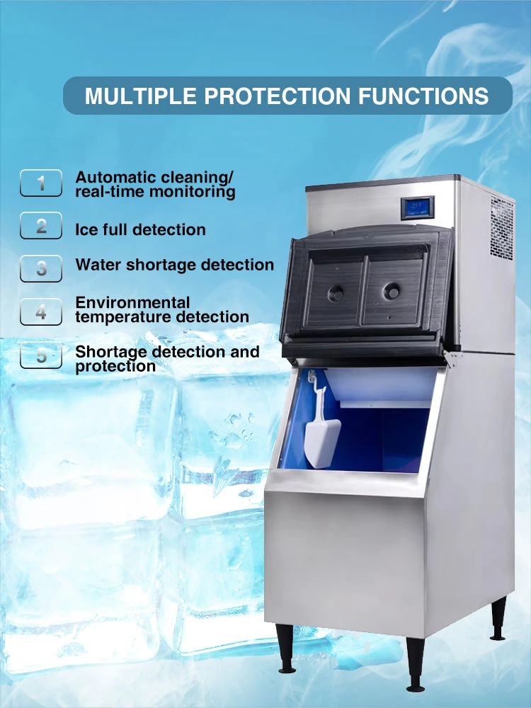 #Innovative Ice Production 136kg/24h Professional Ice Making Automatic Commercial Ice Maker Machine for Business
