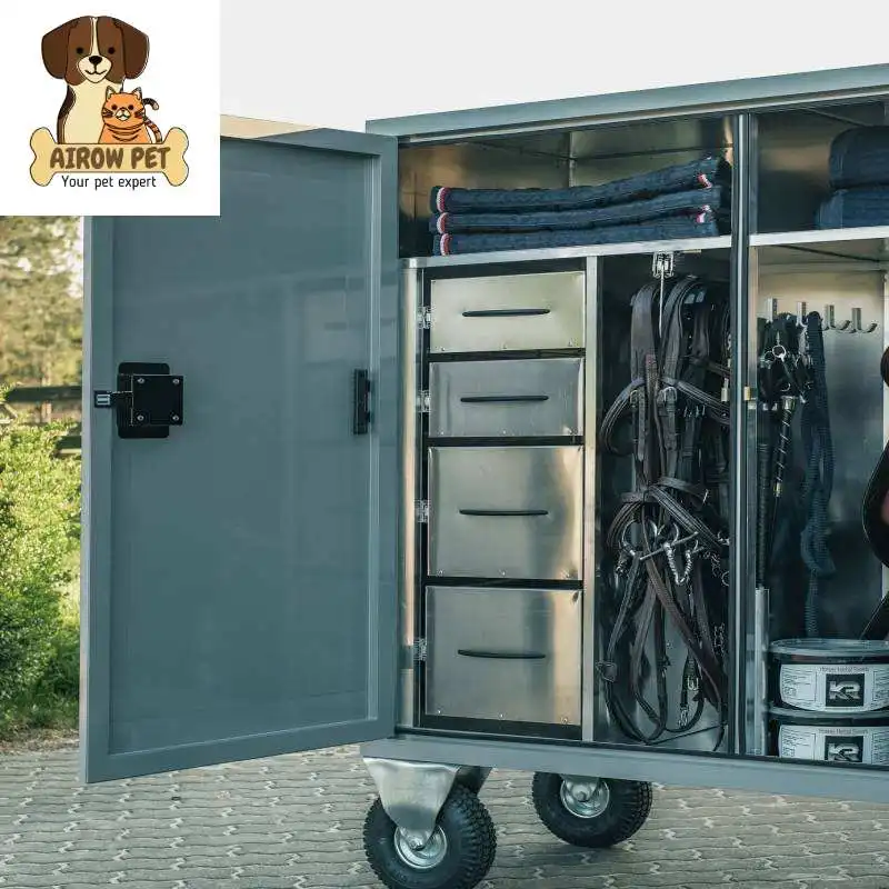 

Different Size Steel Horse Tack Box Saddle Storage Cabinet Stable Locker