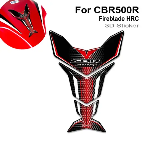 혼다 용 오토바이 CBR500R CBR 500 R 500R Fireblade HRC 스티커 가스 연료 오일 키트 무릎 물고기 뼈 탱크 패드 보호대 데칼