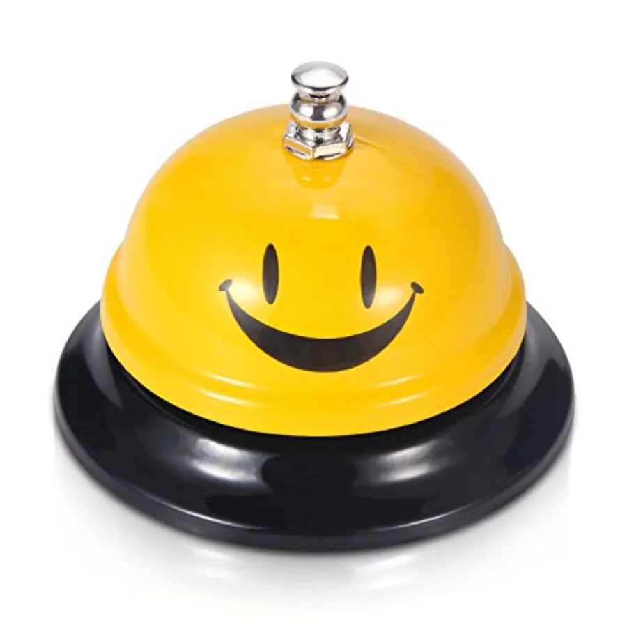 

Call Bell, Service Bell for The Porter Kitchen Restaurant Bar Classic Concierge Hotel 3.35 Inch Diameter (Yellow