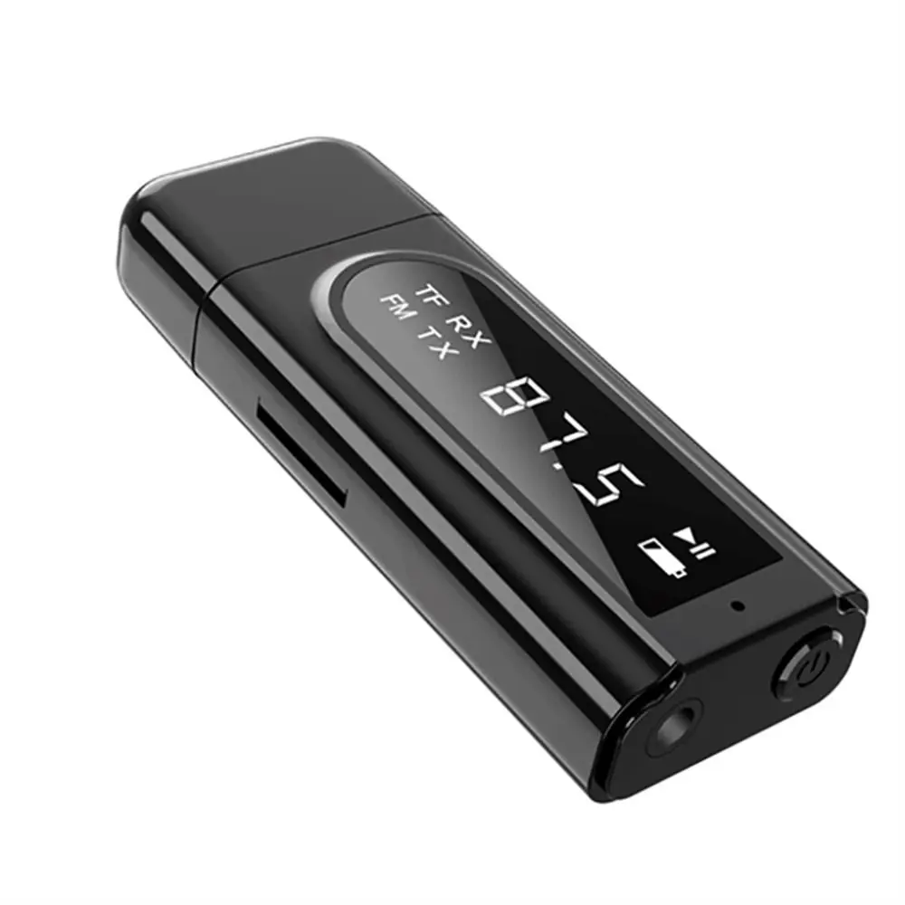 For TF Card MP3 Player Wireless Adapter Bluetooth Receiver Bluetooth 5.0 Adapter FM Transmitter Receiver Bluetooth Transmitter