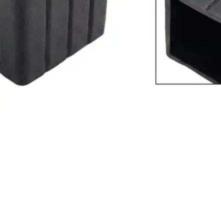 4pcs Black Square End Cap Foot Cover Protectors Anti-skid Plastic Tube For Gym Fitness Equipment Legs Chair Stability Parts