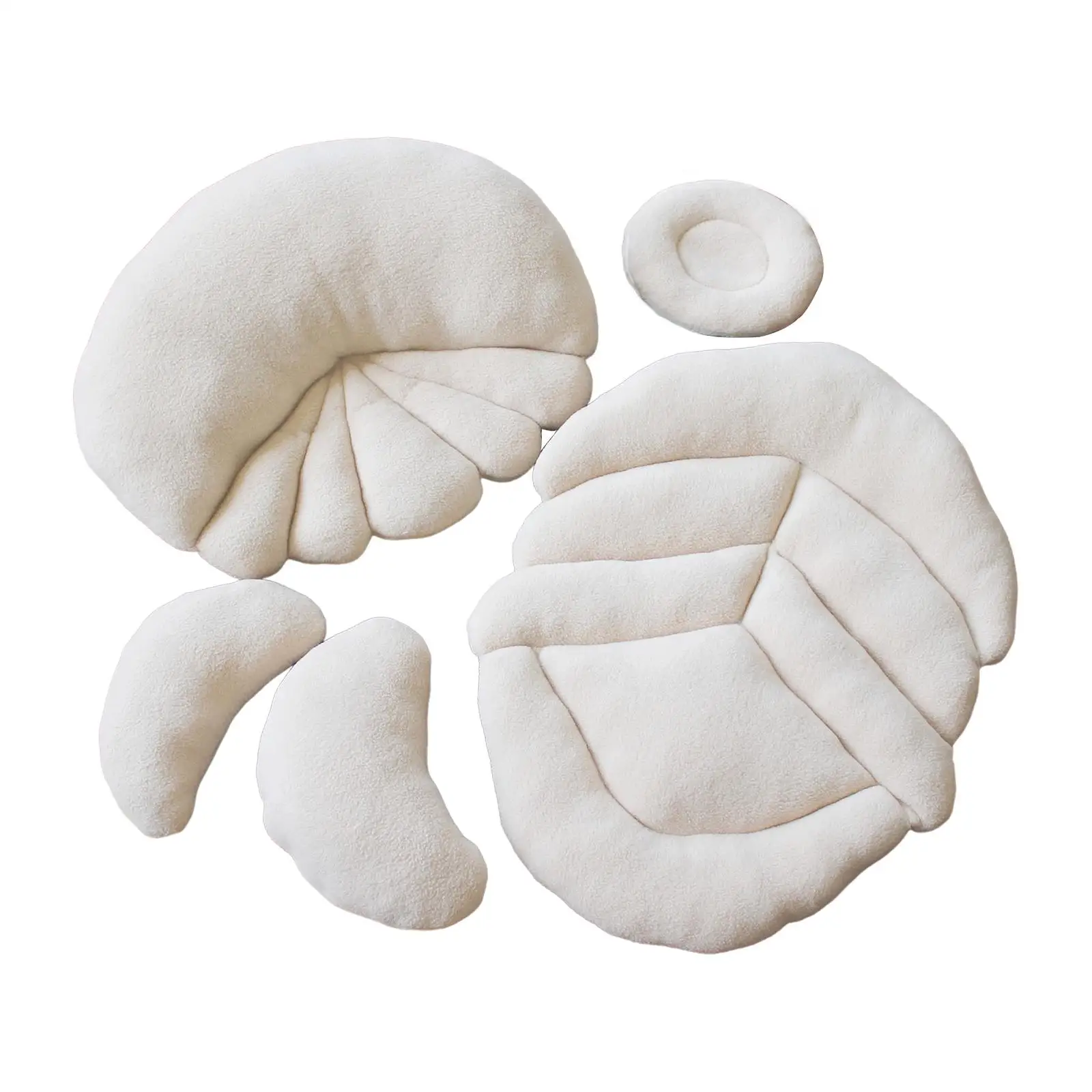 5 قطع من دعامات التصوير الفوتوغرافي للأطفال الرضع الشهرية الناعمة للرضع #3