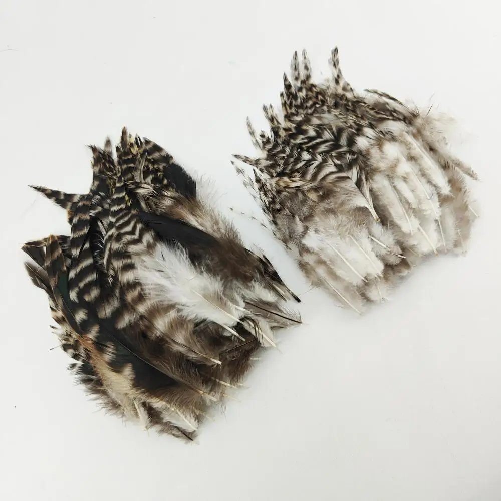 100 قطعة من ريش دجاج ماران الوقواق الطبيعي مقاس 4-6 بوصة يمكنك صنعها بنفسك مجموعة غير مصبوغة للديكور (عبوة واحدة) #2