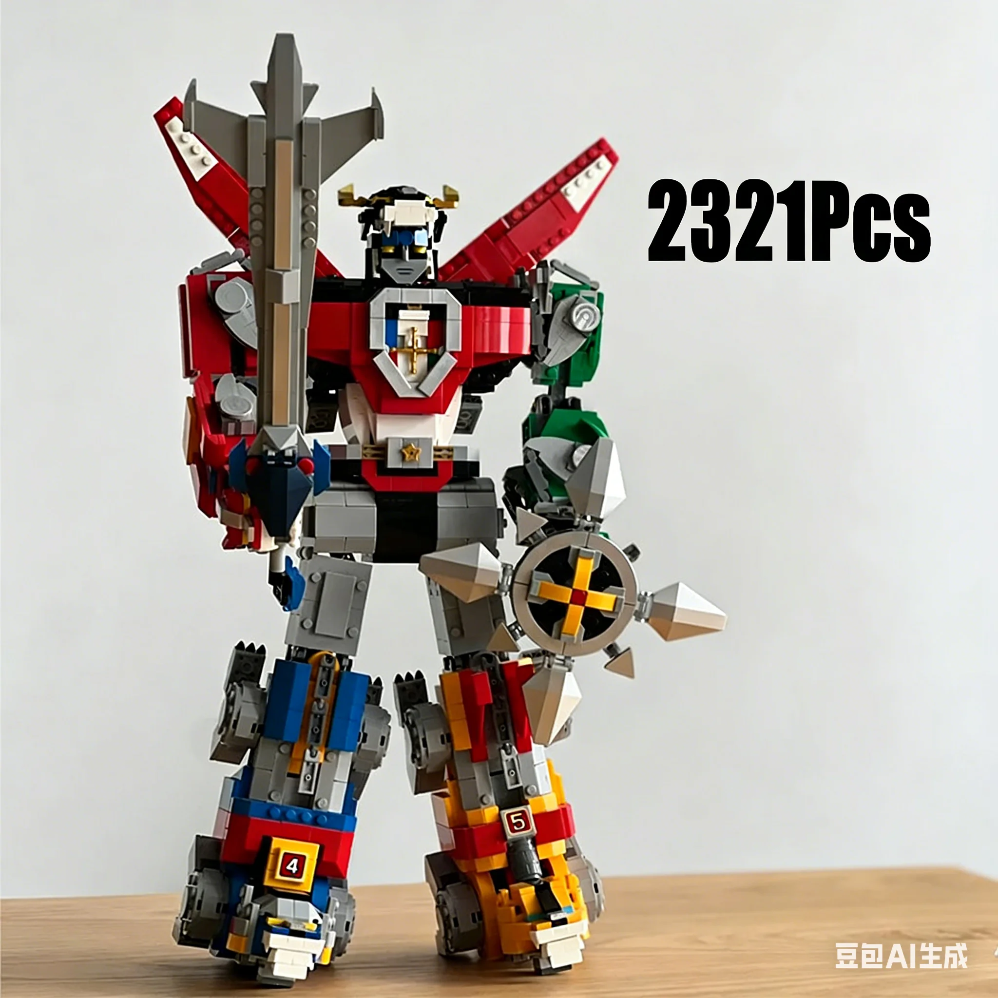 

New 2334-piece Creative MOC Display Building Blocks Toy Voltron Building Blocks Birthday Christmas Gift Compatible with 21311