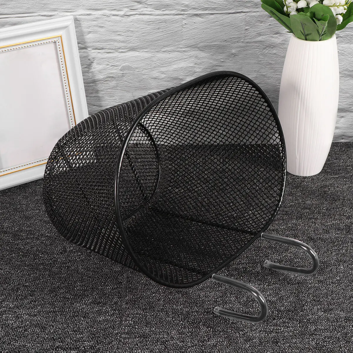 

Detachable Bike Handlebar Basket Durable Iron Frame Bicycle Storage Basket with Front Hanging Hook Random Style