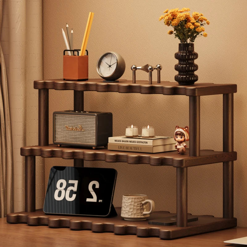 Multi-layer Desktop Cup Rack, Multifunctional Table Top Display Shelf, Tea Room Storage Organizer for Mugs & Cups