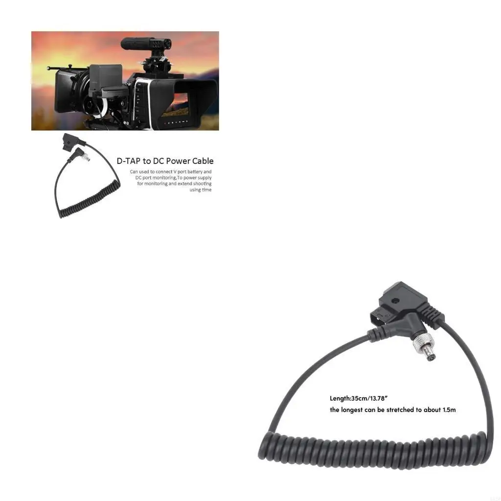 462E Extend Your Camera Battery Life D Tap to DCRight Coiled Power Cable