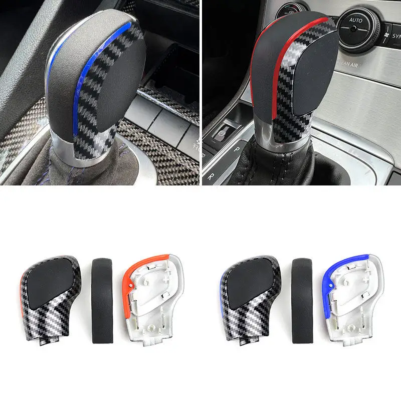 Car Carbon Texture Automatic Gear Shift Knob For VW Golf 6 Jetta EOS Golf 7 GTi Passat B7 CC Tiguan 5N Sharan 7N Seat Alhambra