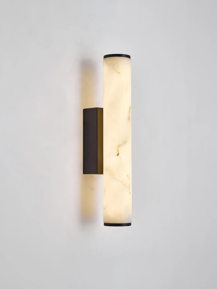 Medieval French style living room background wall light imitation marble