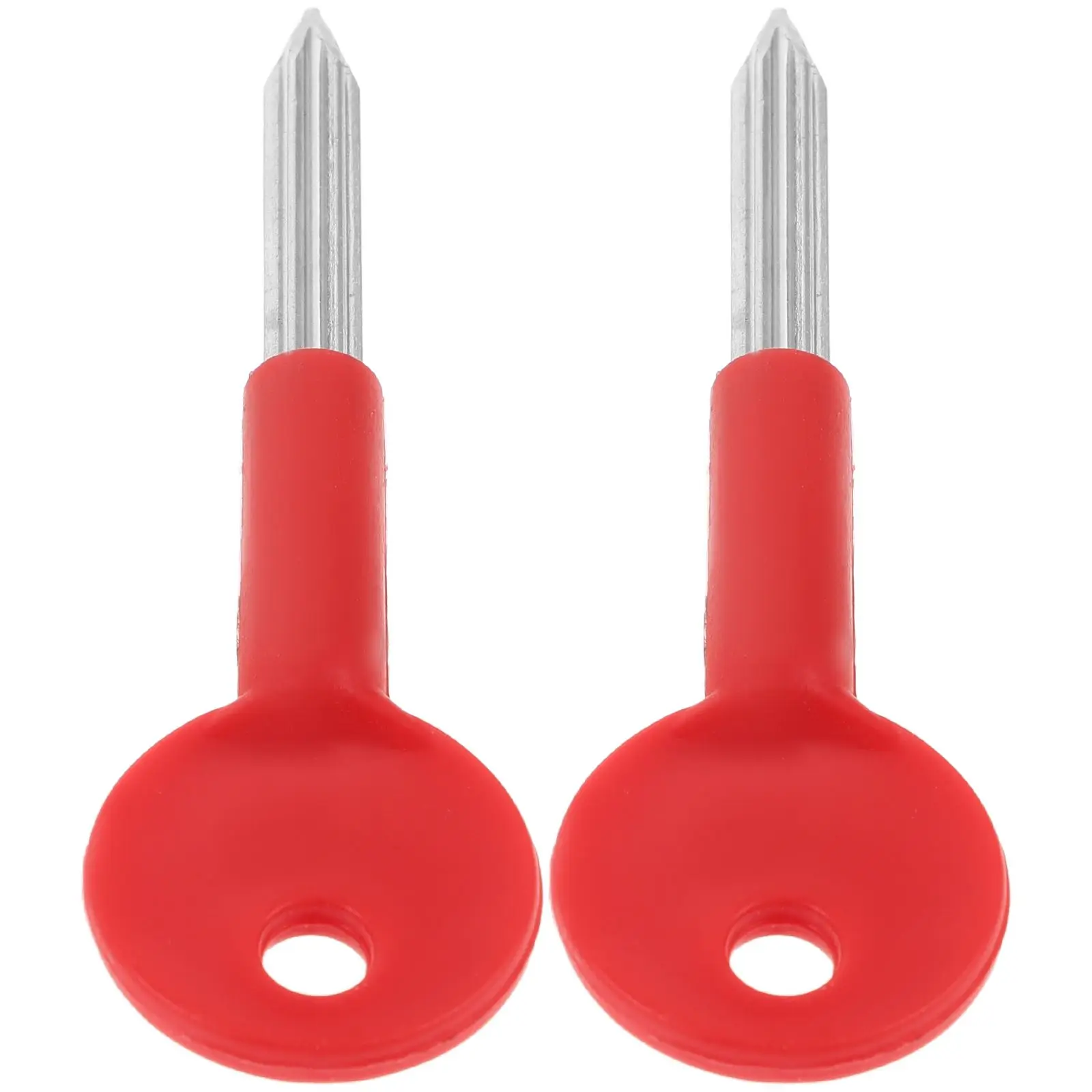 

2pcs Key Red Metal Cylinder Door Security Fire-proof Keys Replacement for Door Keys Doors