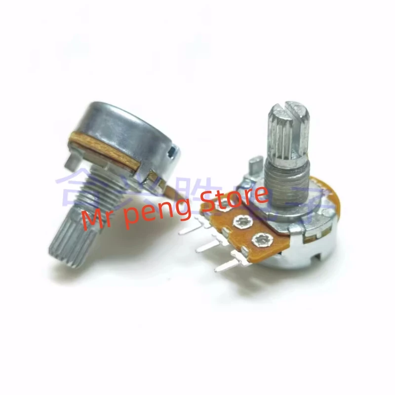 2pcs for ALPHA 16 single guitar amplifier acoustic volume potentiometer 1K/5K/10K/20K/50K/100K 3PIN 15MM handle