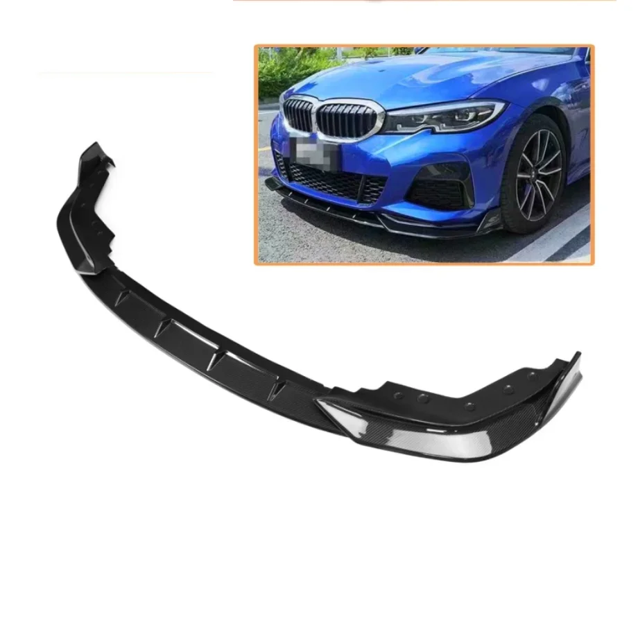 

Body Parts FD Real Carbon Fiber Front Bumper Lip For 2020 BMW 3 Series G20 G28 325li Front Bumper Lip Spoiler Splitter