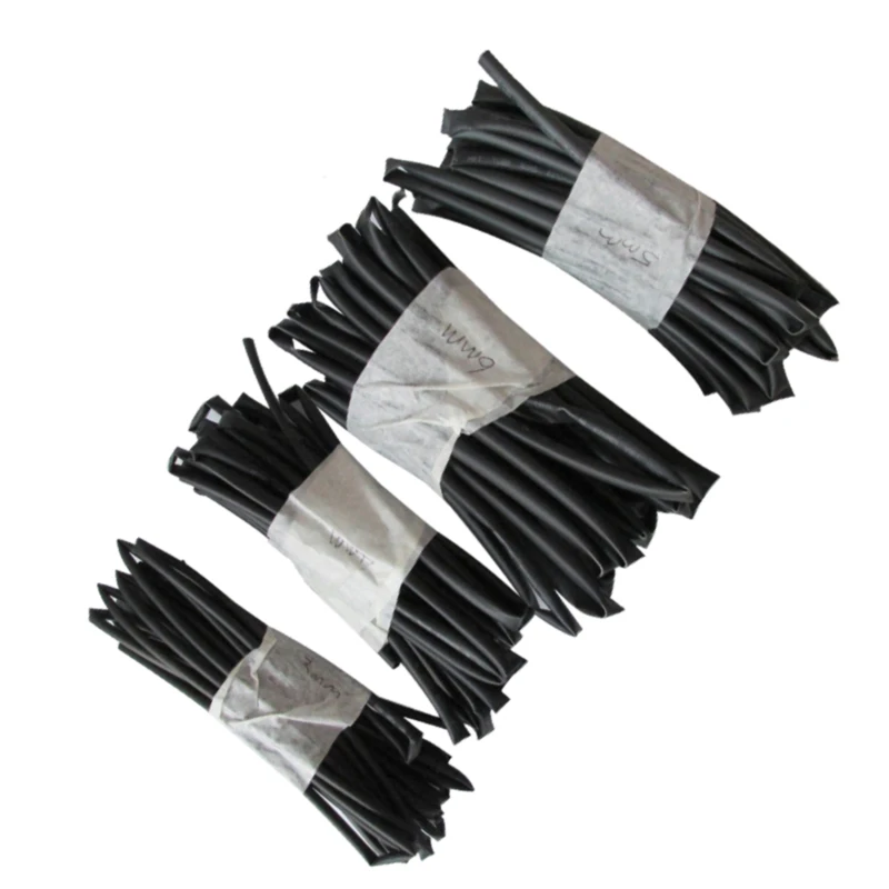 4 sztuk/zestaw rurka termokurczliwa poliolefinowy sprzęt elektryczny DIY 3mm 4mm 5mm 6mm