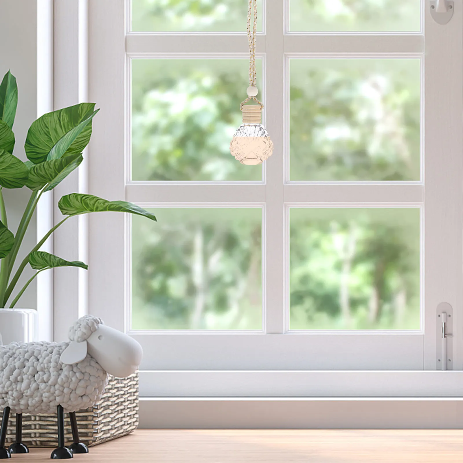 

6 Pcs Car Hanging Decor Perfume Pendant Bottle Air Freshener Vehicle Ornament Fragrance