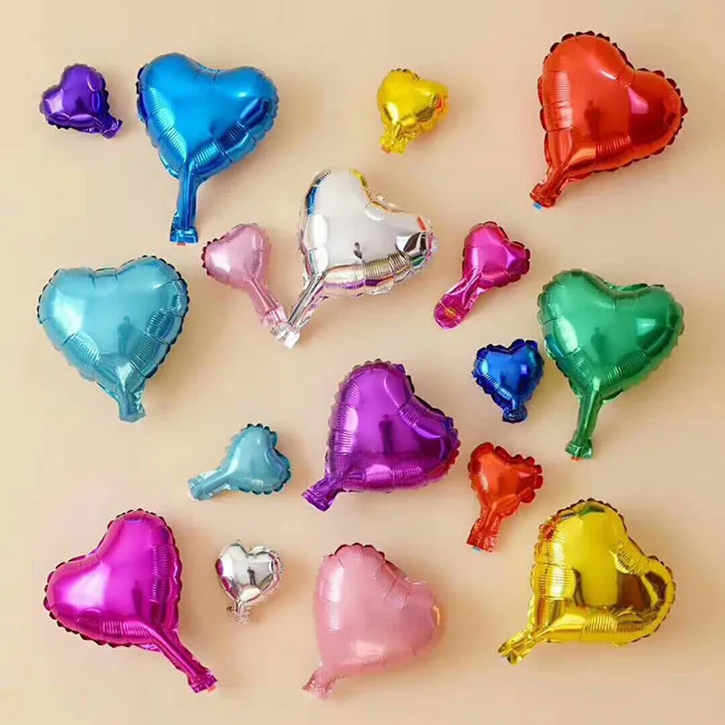 5/10inch Heart Lover Balloons Aluminum Film Balloon Wedding Suggest Decor Baby Birthday Party Decoration Global Balloon Supplies