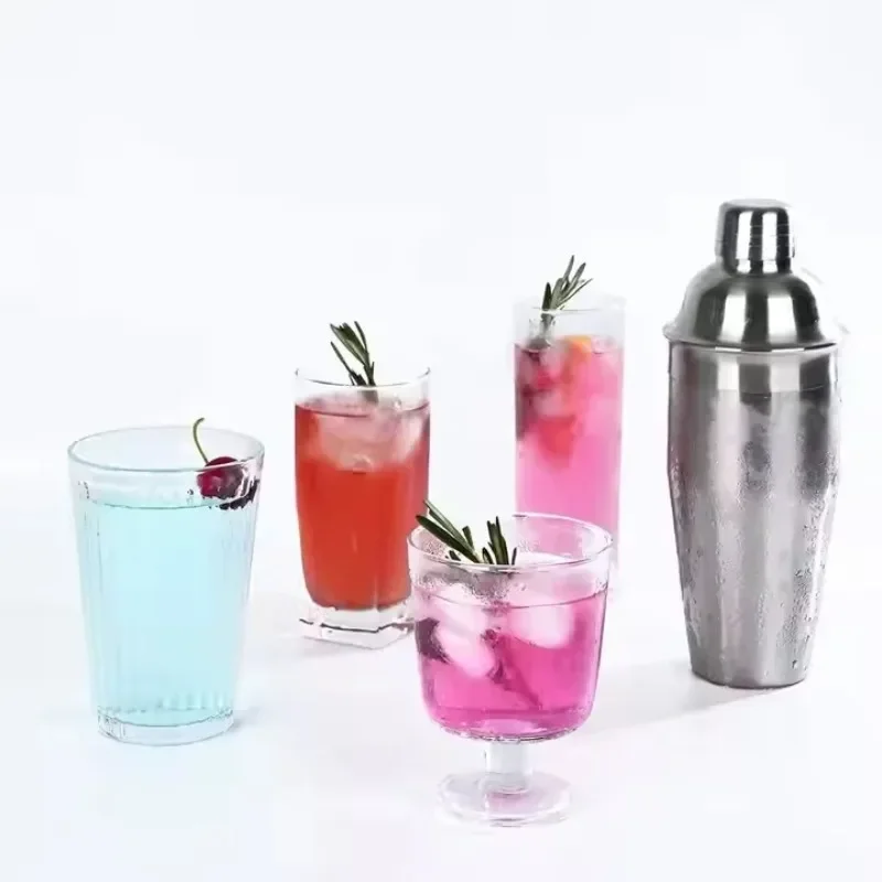 1PC Cocktail Shaker Set Stainless Steel Bartender Kit Cocktail Mixer Wine Martini Boston Shaker Party Bar Tools