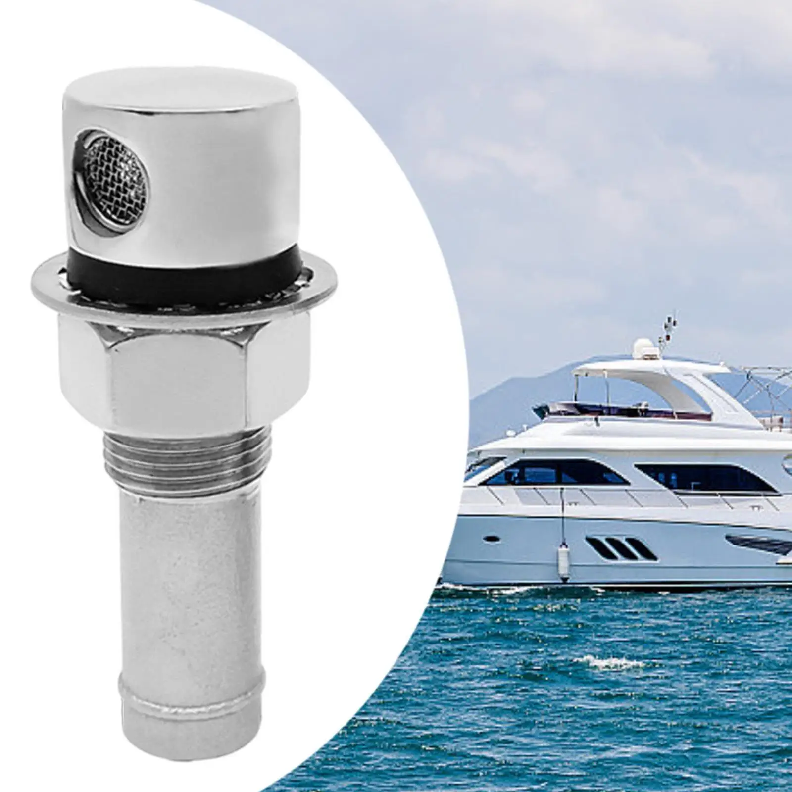 Marine Boat Fuel Tank Vent Easy to Install Practical for Marine Boat Yacht Boat Accessory Boat Tank Air Hole Boat Fuel Breather