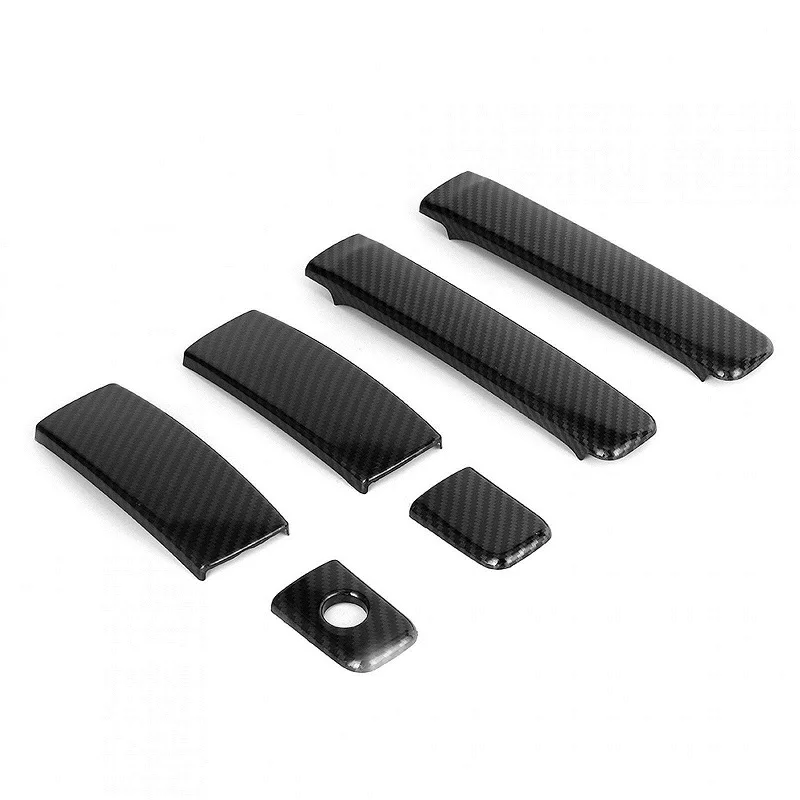 ABS Carbon Fiber Car Door Handle Cover Trim For HYUNDAI GRAND STAREX (H1) 2019 SL Car Styling Accessories Car Handle Cover