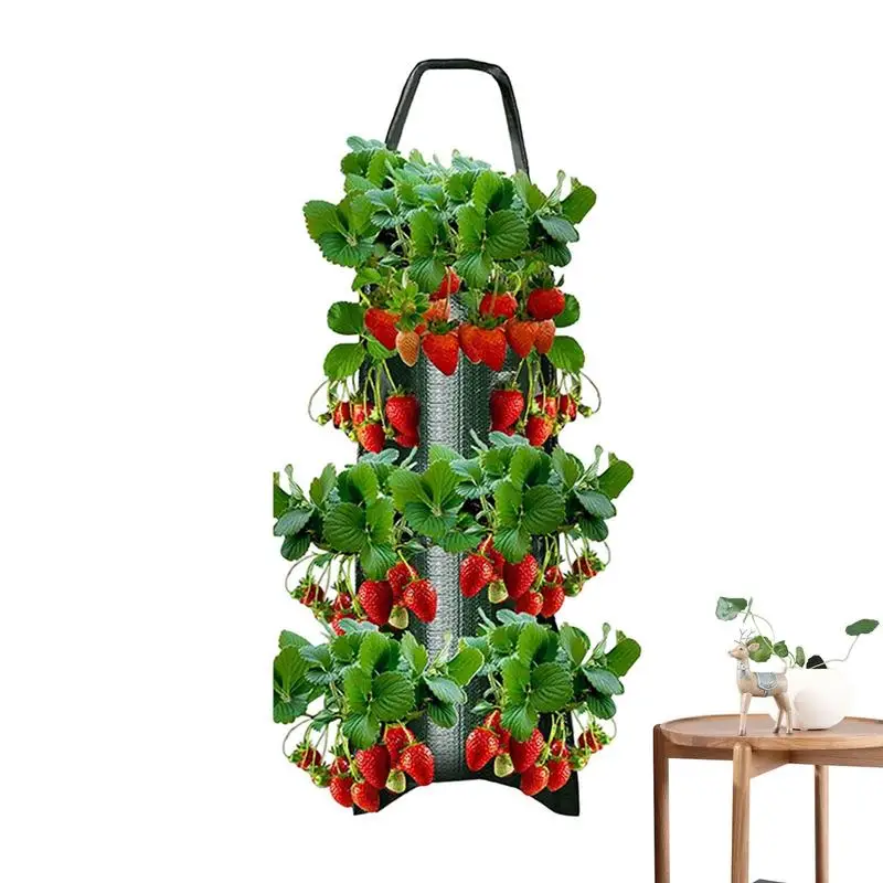 Upside Down Tomato Planter Hang Grow Bags Vertical Hang Garden Bag Garden Wall Planter Grow Bags Plant Hanger Greening Flower