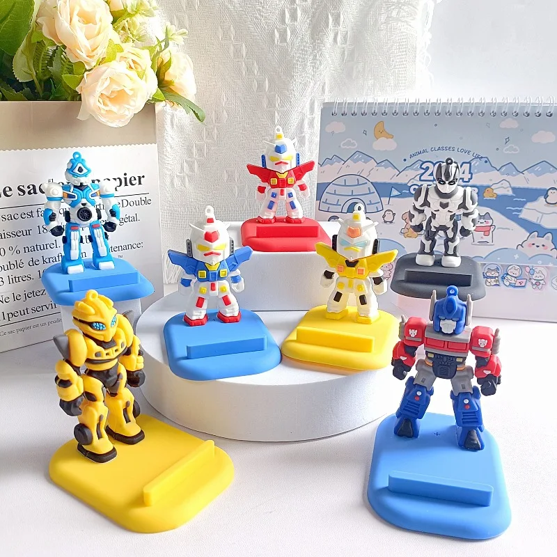Heißer Verkauf Anime Cartoon Transformation 3D Puppe Faul Stehen Desktop Telefon Stehen Basis Kreative Dekorative Produkte Geschenke