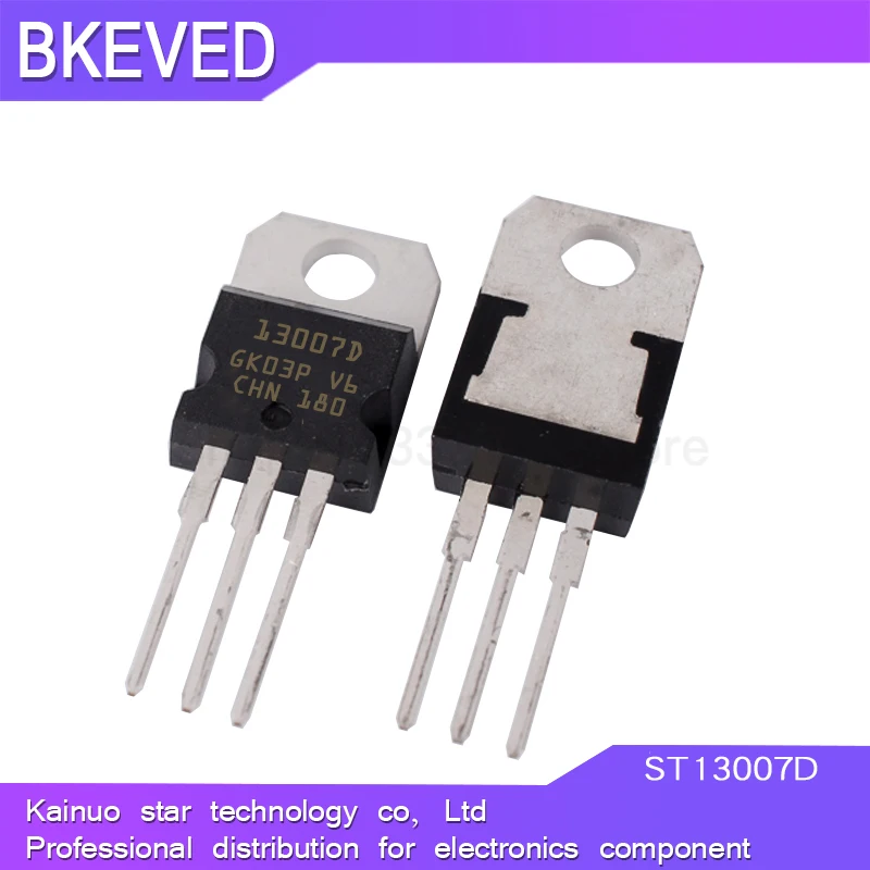 10PCS 100% New original ST13007A ST13007D MJE13007 TO-220 E13007-2 TO220 13007 J13007 J13007-2 TRANSISTOR