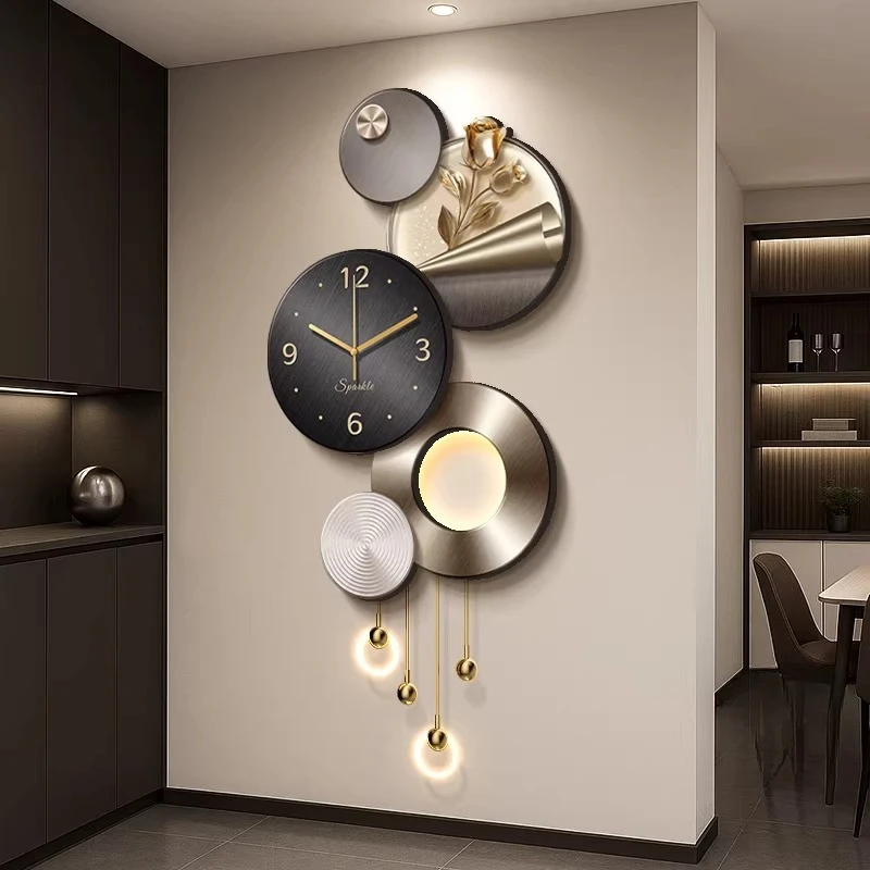Led Fashion Clock Wall Luxury Modern Digital Vintage Nordic Clock Wall Design Minimalist Relogio De Parede Ornaments Home Decor
