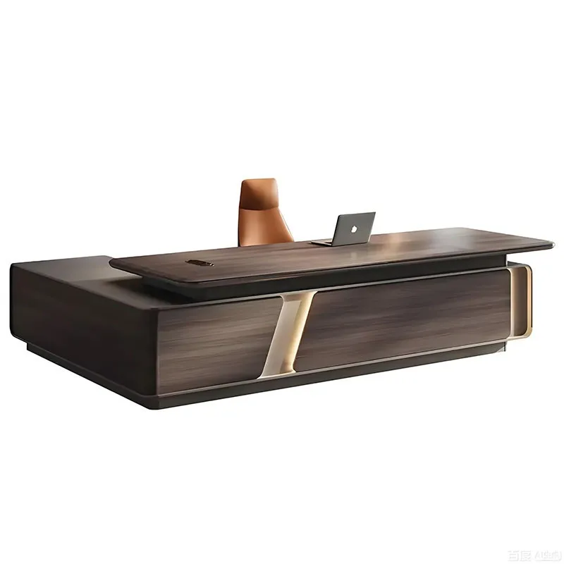 

Executive Desk for Office Use Luxury Modern Large-Sized Manager Desk Set with Matching Chair for CEO or Director