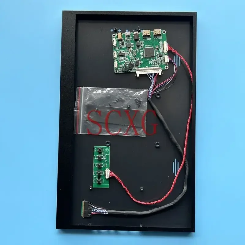 Compatible con B156RW01 15,6 "caja de Metal + placa controladora de controlador 40 pines LVDS USB Micro 1600*900 Monitor portátil Refit 2 HDMI-Mini Kit DIY