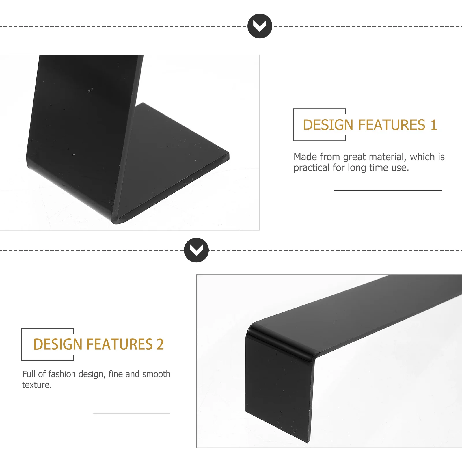 

2Pcs Hair Accessories Holder Hairpin Display Stand Black Plastic Hair Clip Organizer Hairpin Storage Rack Home Use