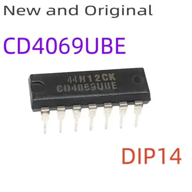 

New and Original CD4069UBE DIP14 CMOS HEX IVVERTER