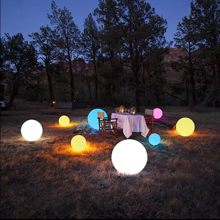 Luz de bola de agua flotante Solar RGB, lámpara de ambiente para jardín, hogar, piscina, baño, luces decorativas